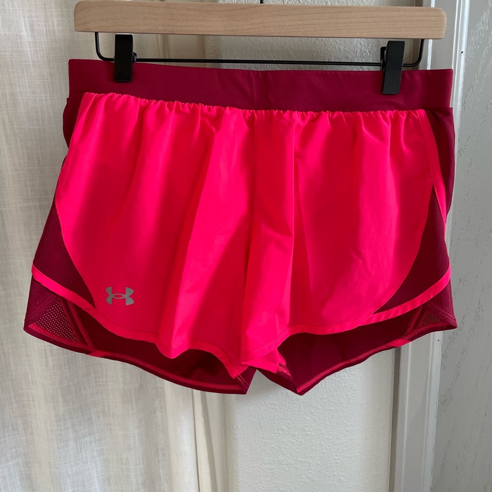 Under Armour Women's Bright Pink Athletic Shorts